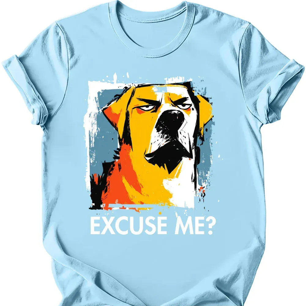 Labrador excuse me tee light blue