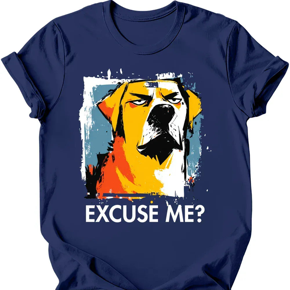 Labrador excuse me tee navy