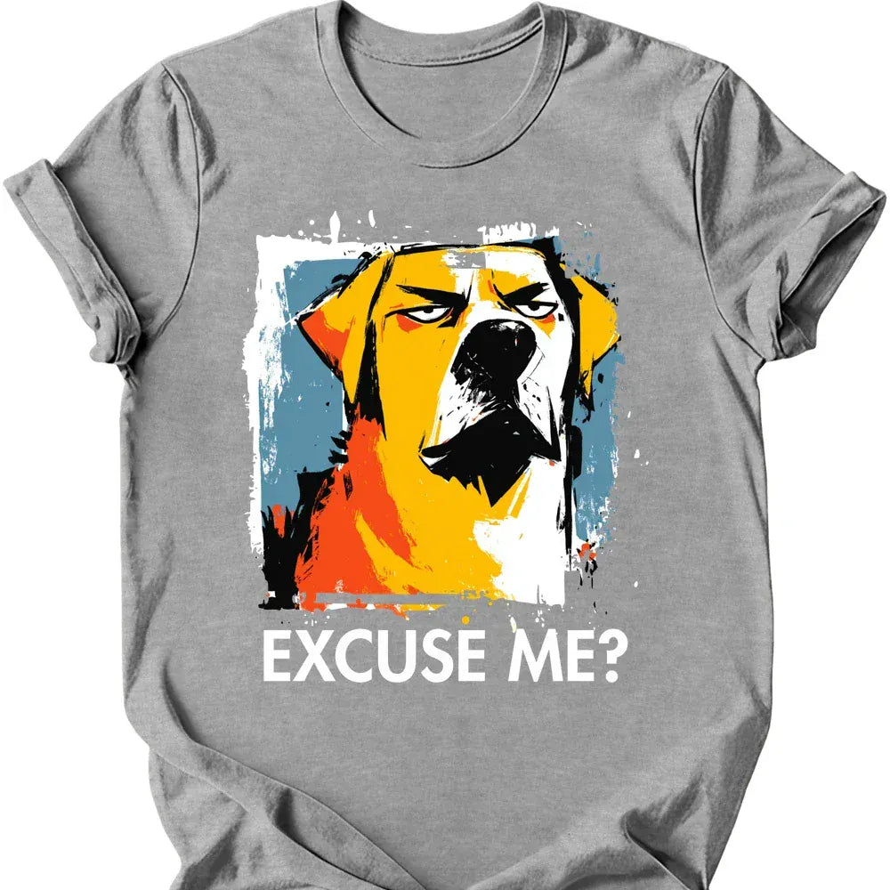 Labrador excuse me tee sport grey