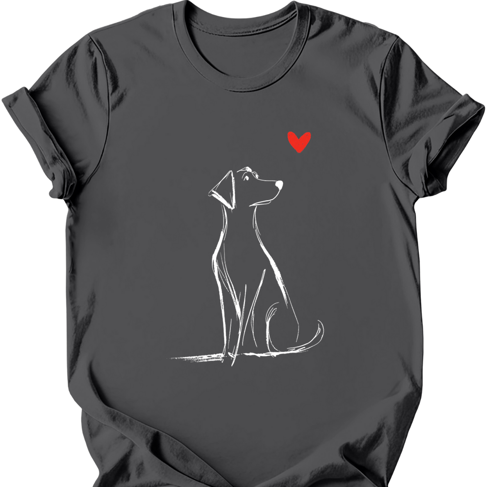 Labrador sketch tee charcoal