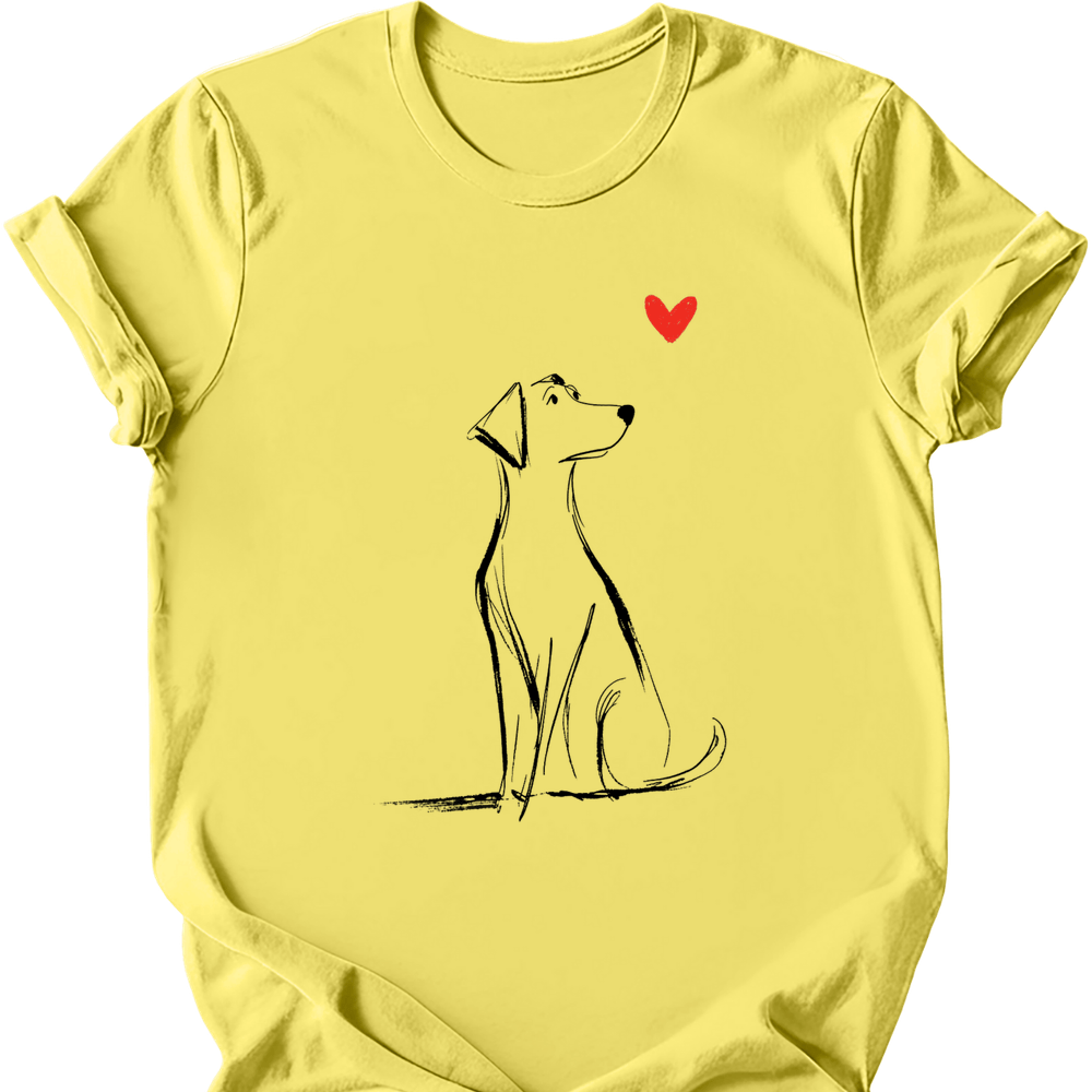 Labrador sketch tee cornsilk