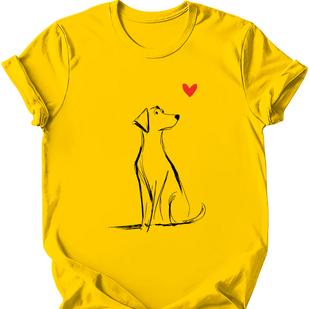 Labrador sketch tee daisy
