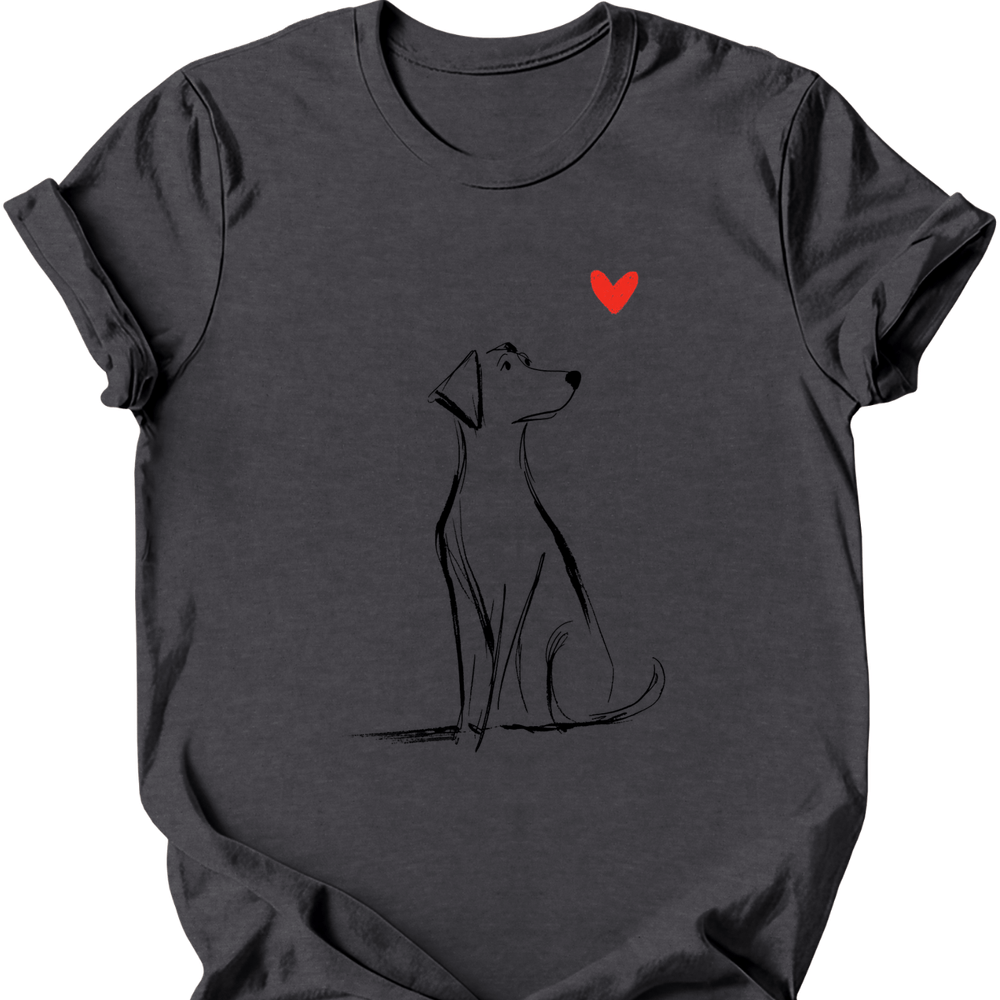 Labrador sketch tee dark heather