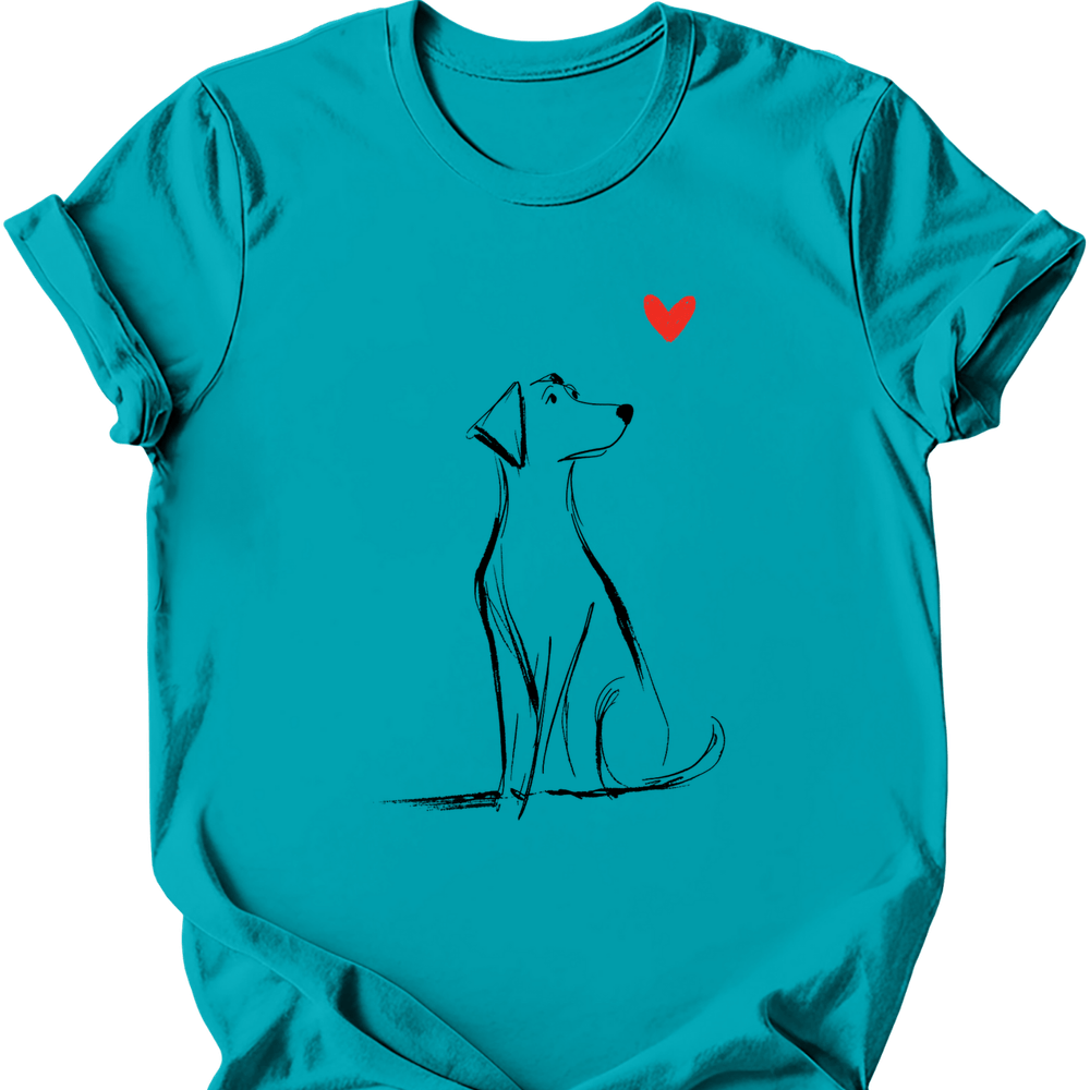 Labrador sketch tee tropical blue