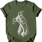 Lurcher - Tilted Dog T-Shirt