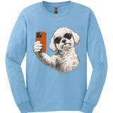 Maltese - Selfie Dog Long Sleeve