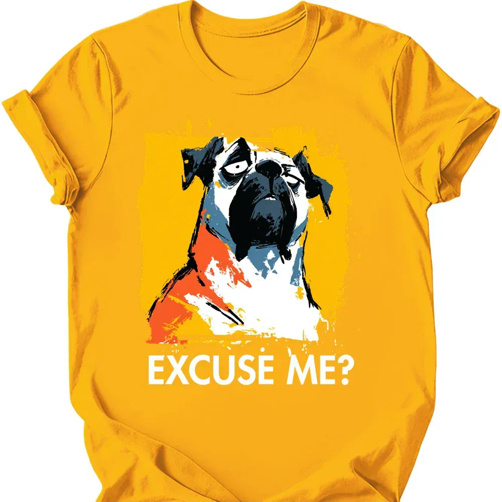 Mastiff excuse me tee gold