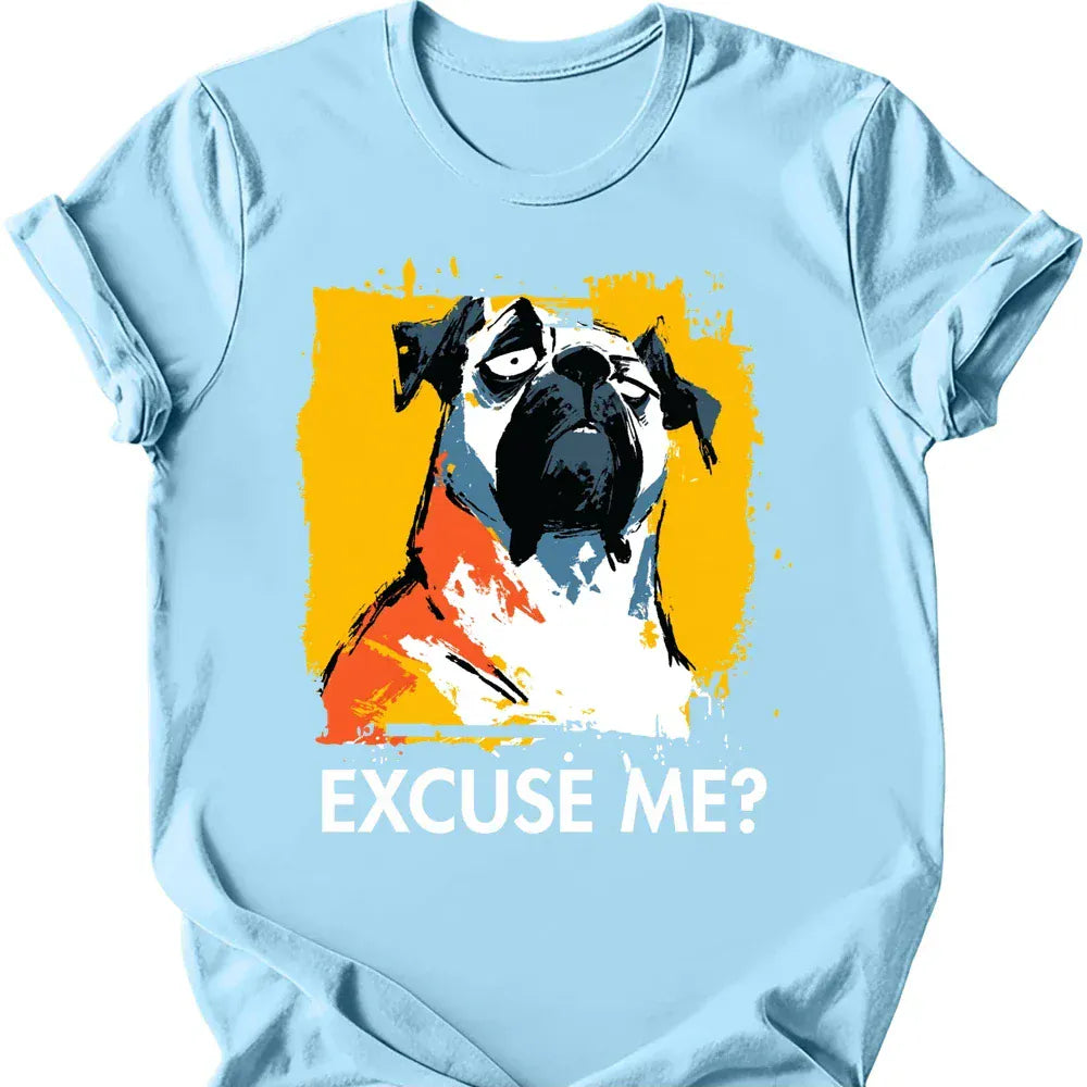 Mastiff excuse me tee light blue