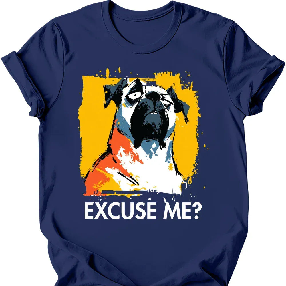 Mastiff excuse me tee navy