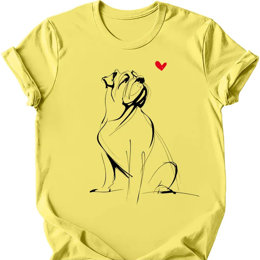 Mastiff sketch tee cornsilk