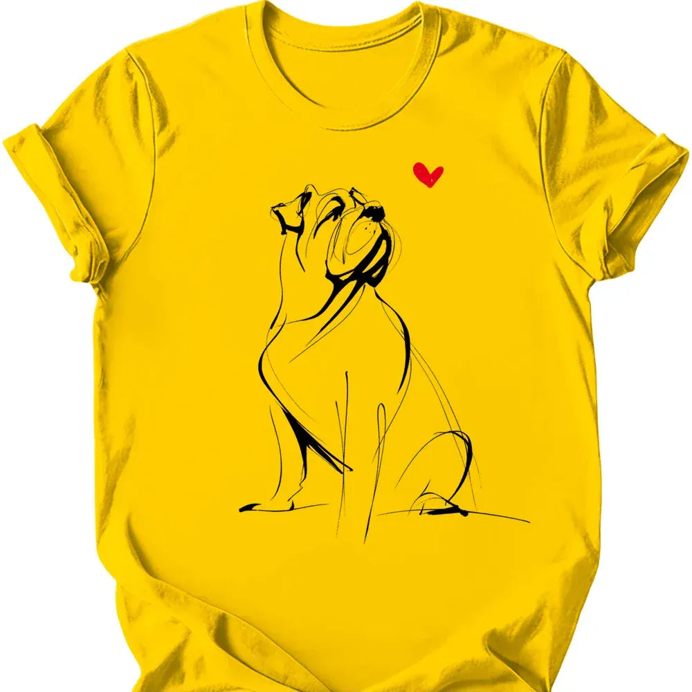 Mastiff sketch tee daisy