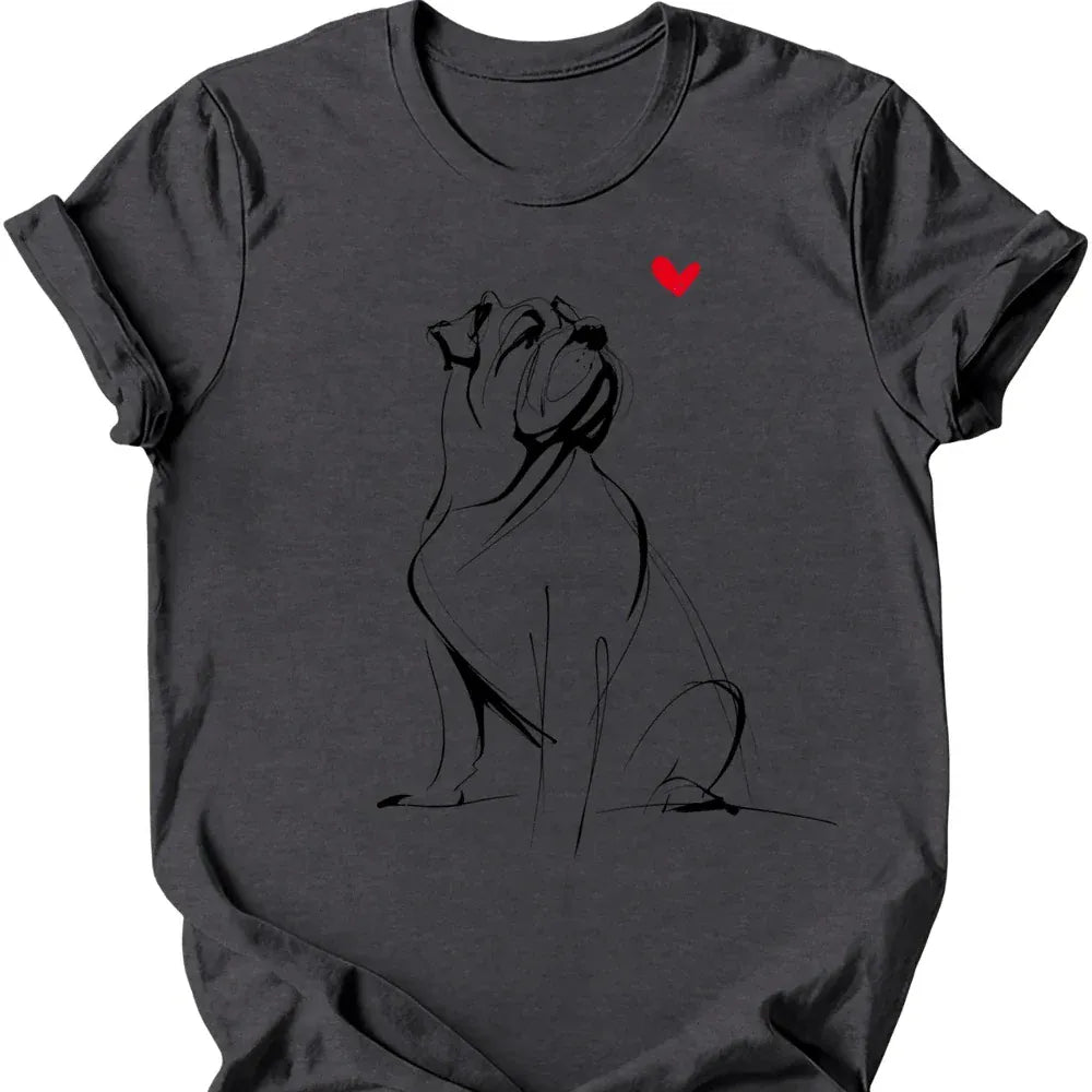 Mastiff sketch tee dark heather