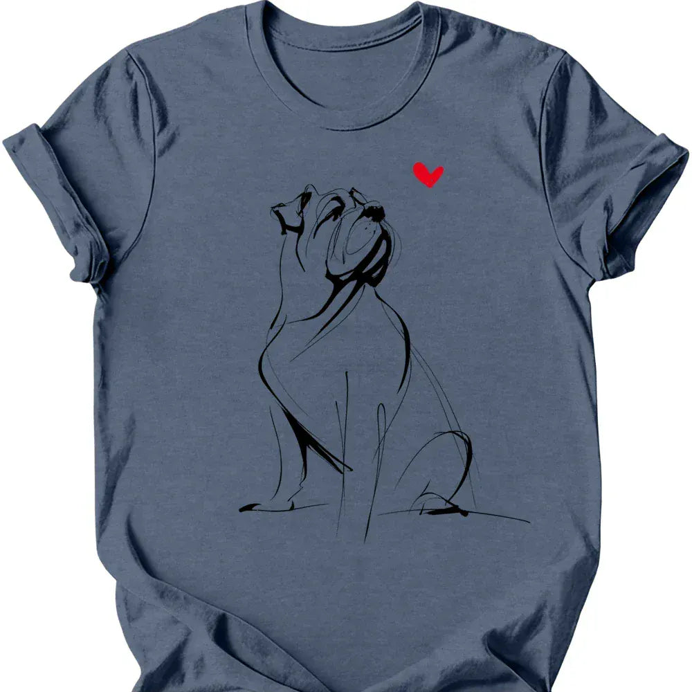 Mastiff sketch tee heather indigo