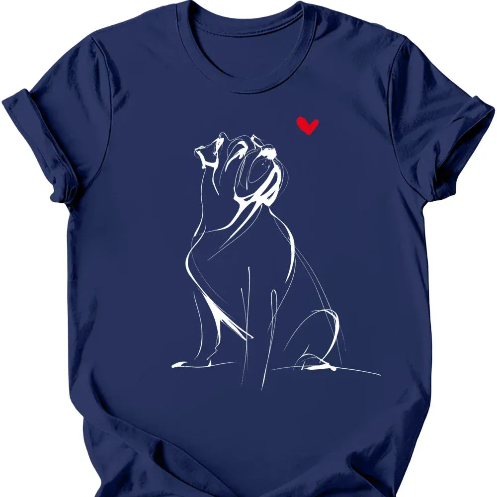 Mastiff sketch tee navy