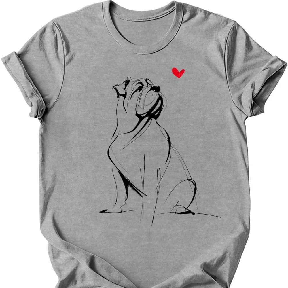 Mastiff sketch tee sport grey