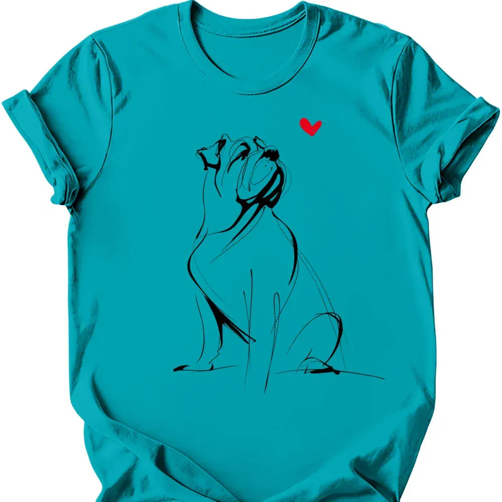 Mastiff sketch tee tropical blue