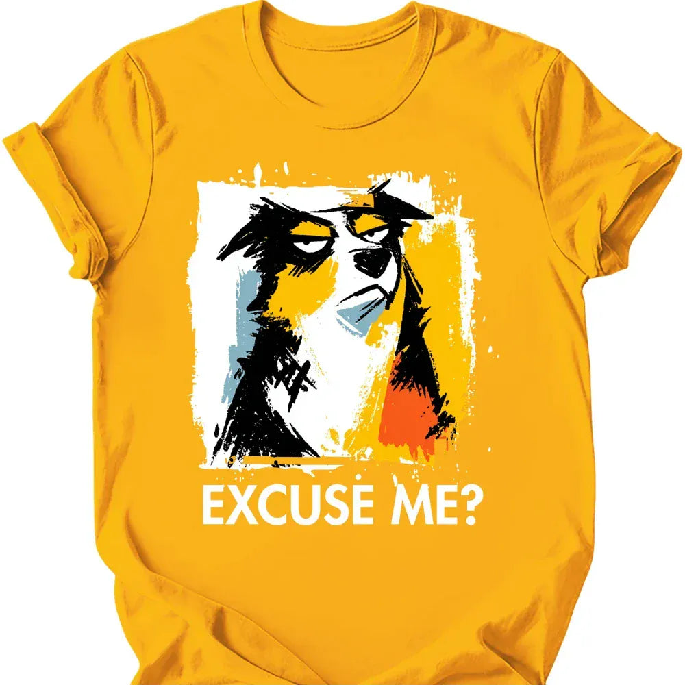 Miniature American Shepherd excuse me tee gold