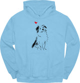 Miniature American Shepherd - Sketch Dog Hoodie