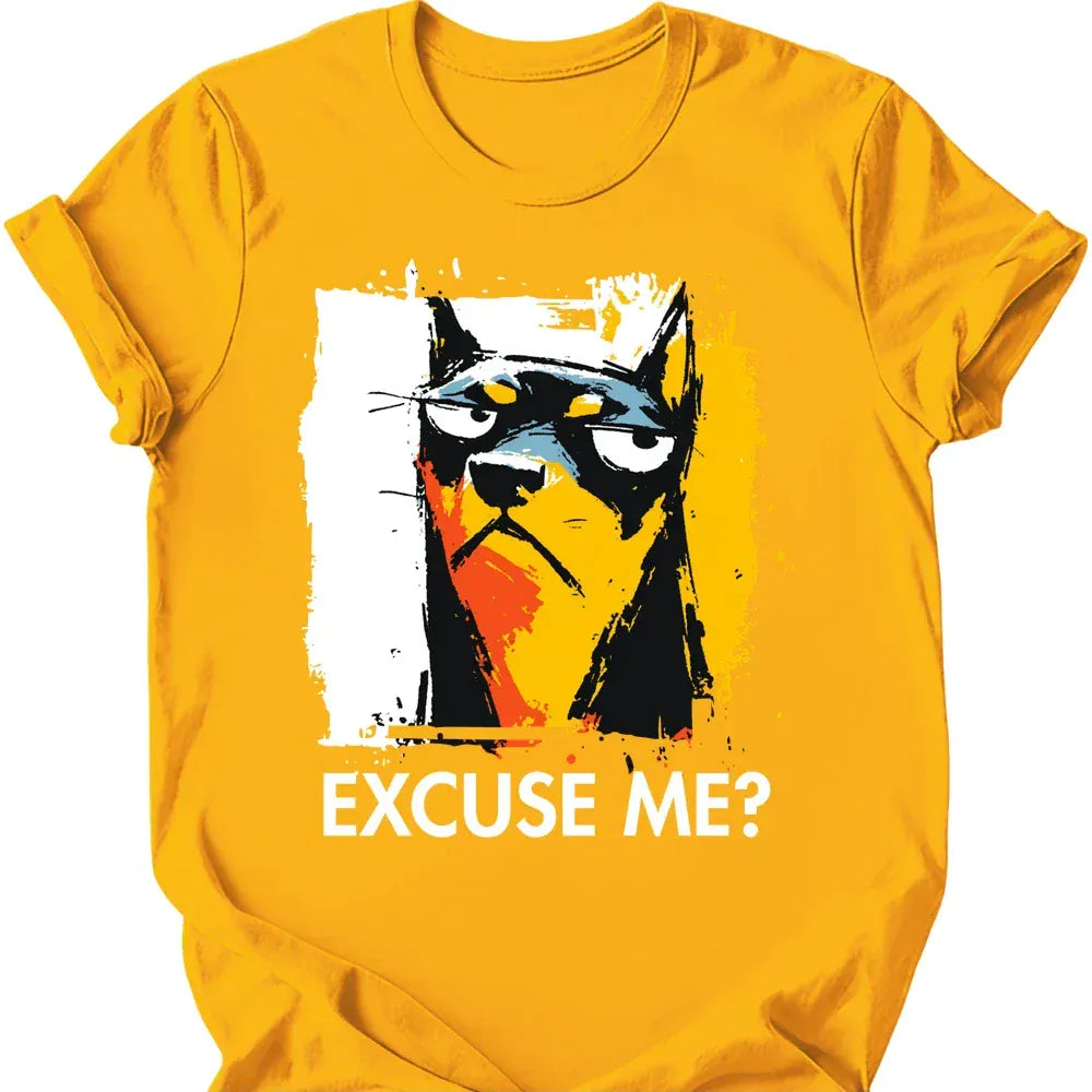 Miniature Pinscher excuse me tee gold
