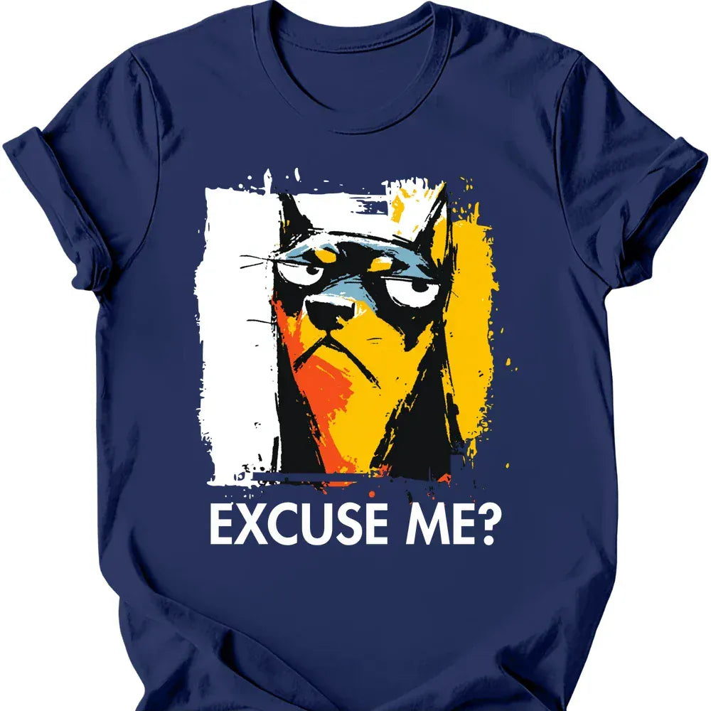 Miniature Pinscher excuse me tee navy