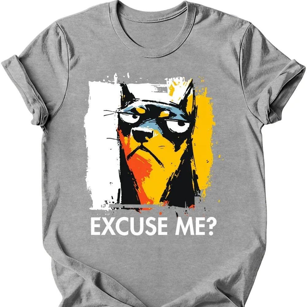 Miniature Pinscher excuse me tee sport grey