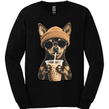 Miniature Pinscher - Hipster Dog Long Sleeve