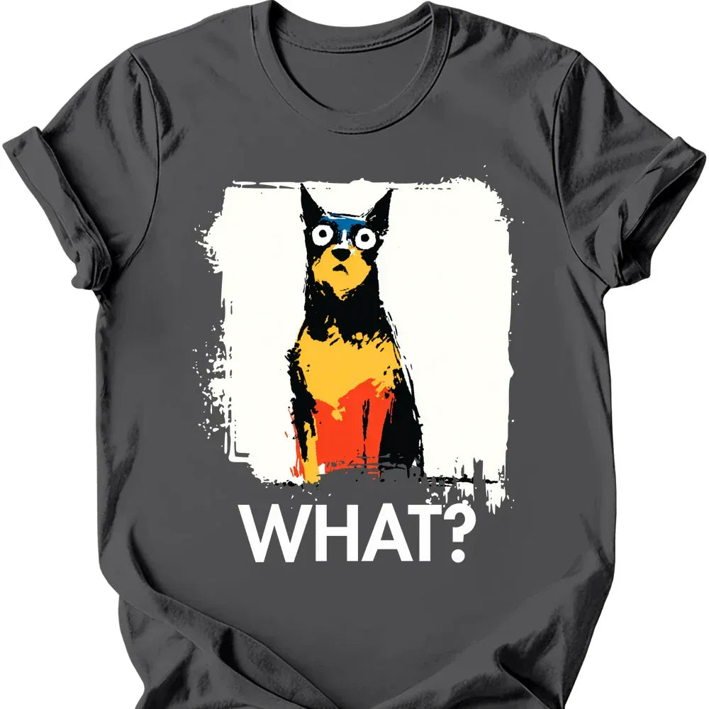 Miniature Pinscher what dog shirt charcoal color