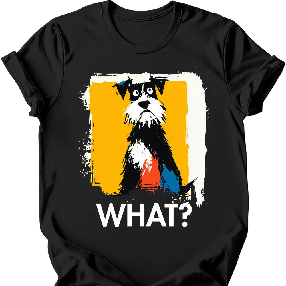 Miniature Schnauzer what dog shirt black color