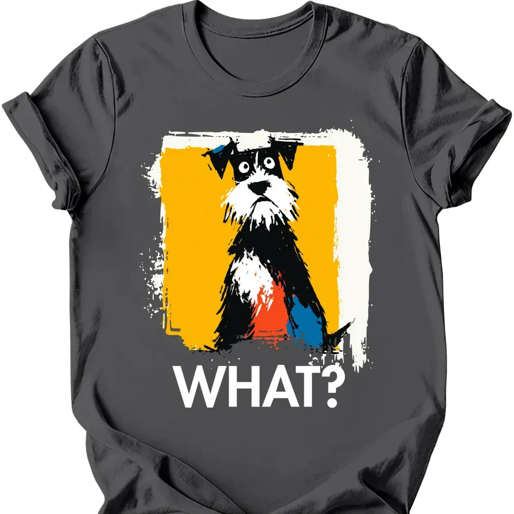 Miniature Schnauzer what dog tee charcoal color