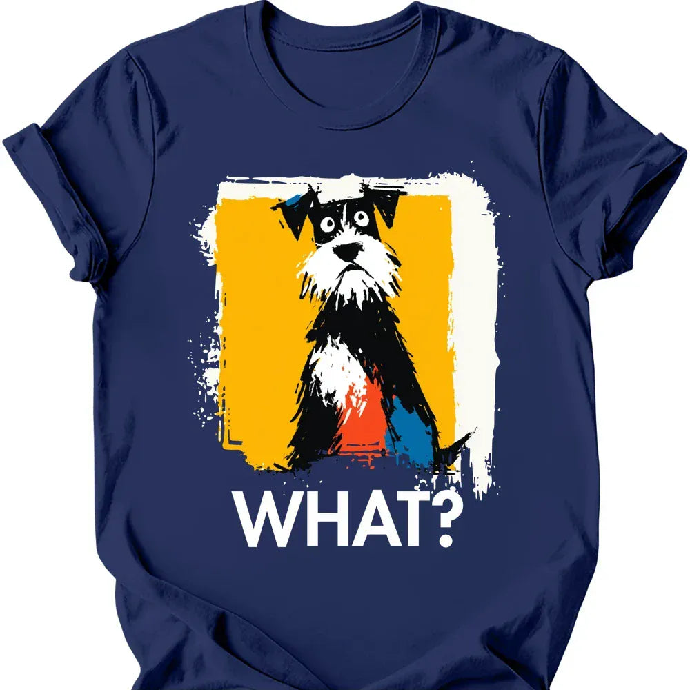 Miniature Schnauzer what dog shirt navy color