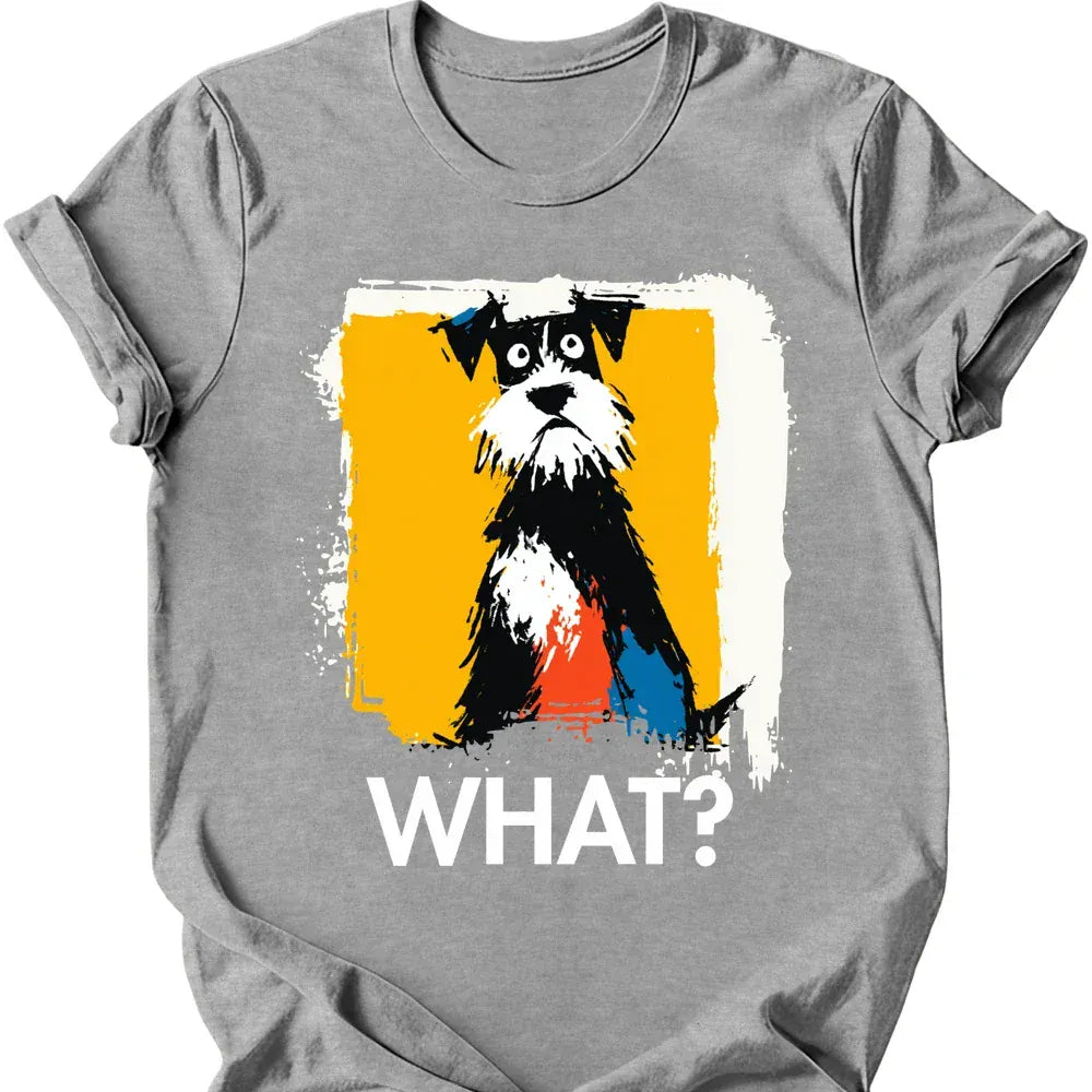 Miniature Schnauzer what dog tee sport grey color