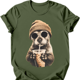 Mutt / Mixed Breed - Hipster Dog T-Shirt