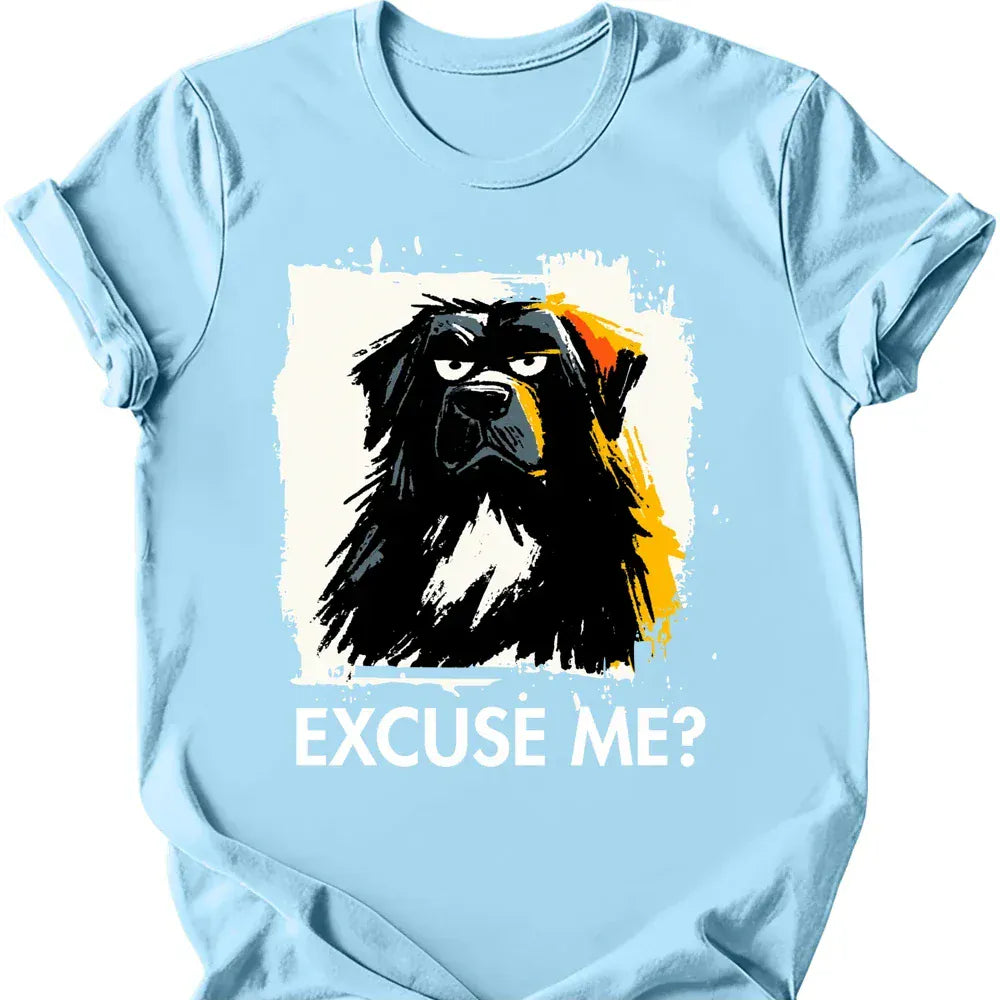 Newfoundland excuse me tee light blue