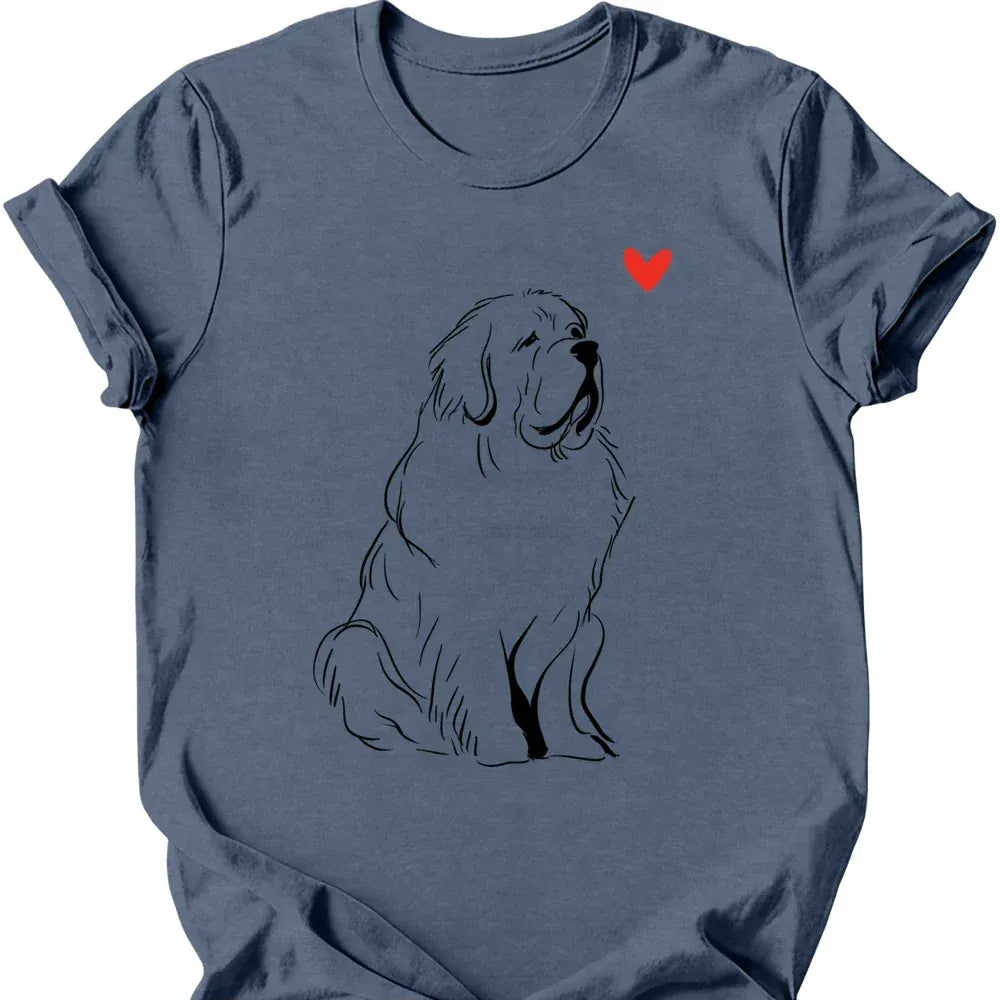 Newfoundland sketch tee heather indigo