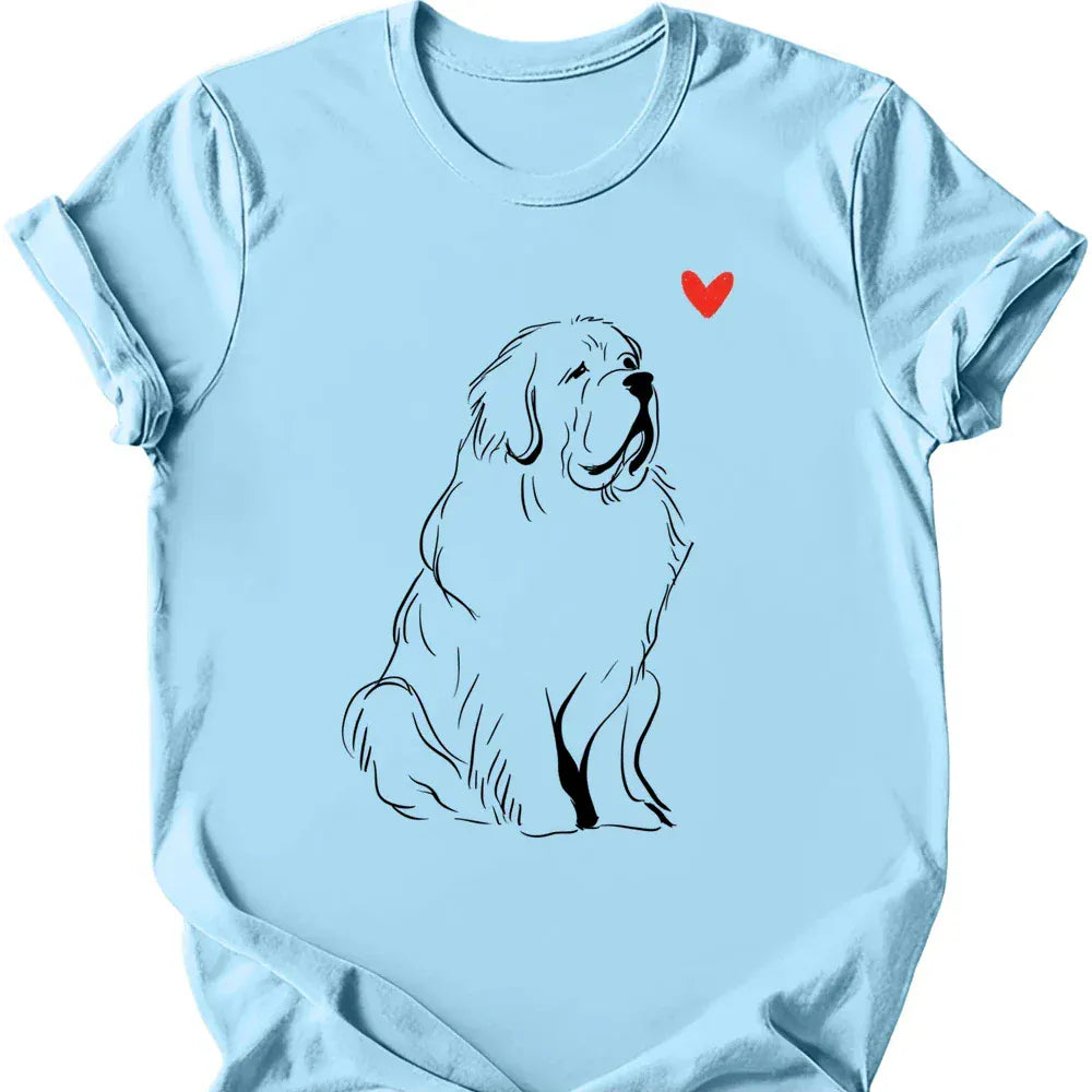 Newfoundland sketch tee light blue