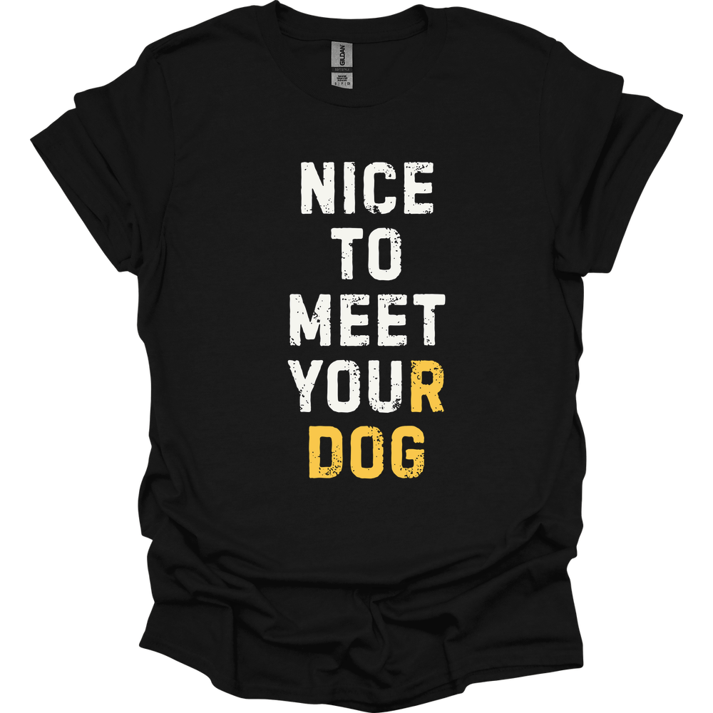 Nice To Meet You T-Shirt - Black - black-1746413395708