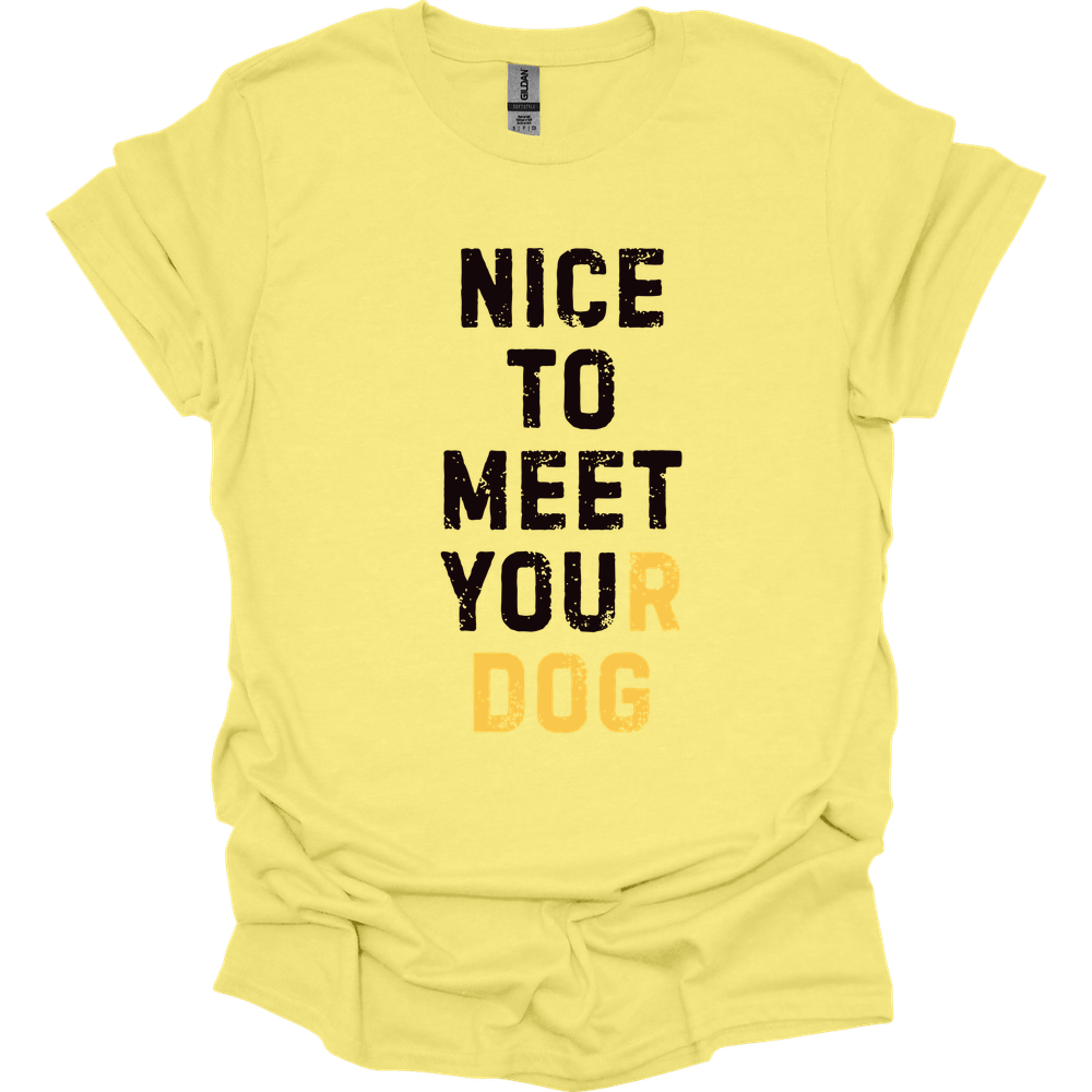 Nice To Meet You T-Shirt - Cornsilk - cornsilk-1746413409857