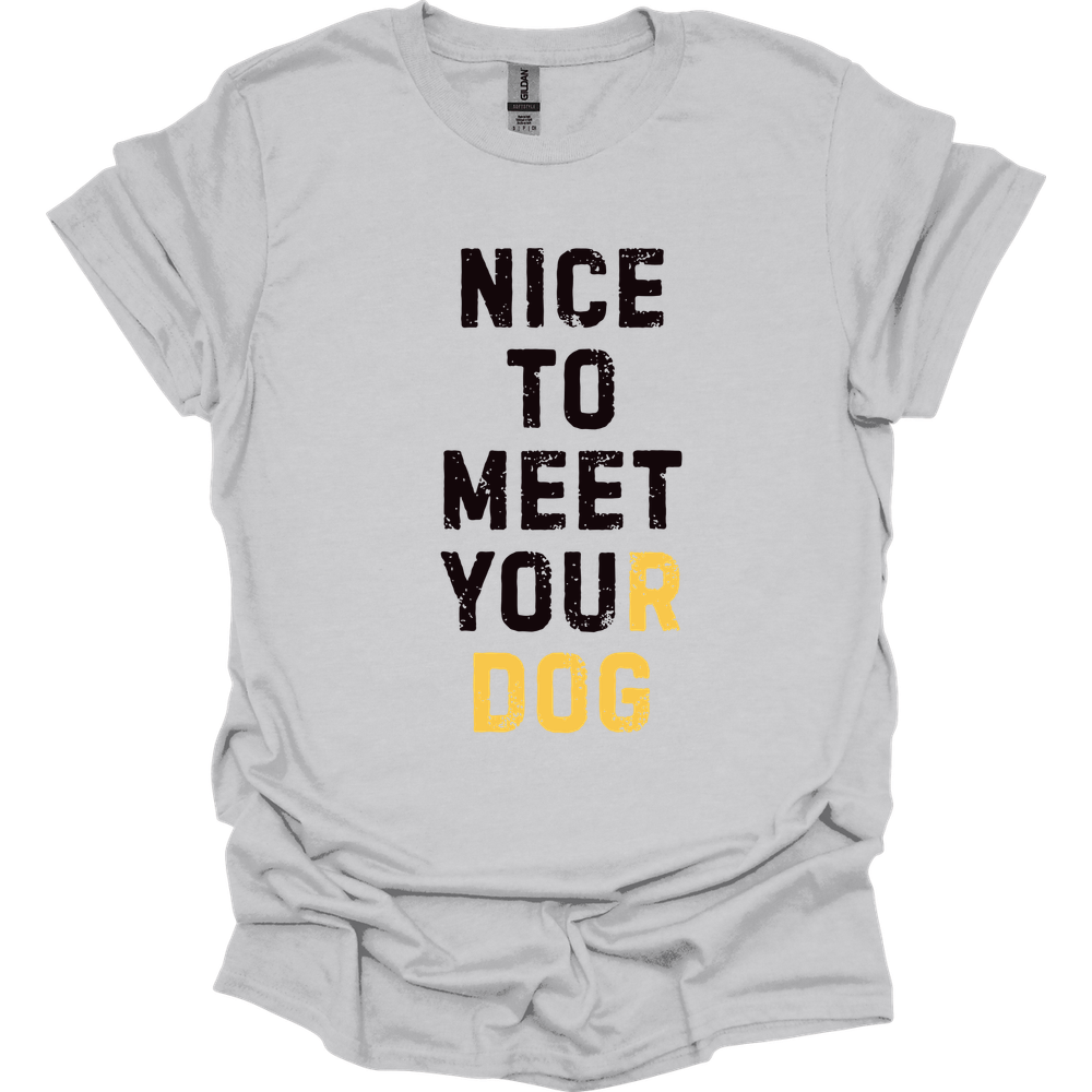 Nice To Meet You T-Shirt - Ice Grey - ice grey-1746413416907