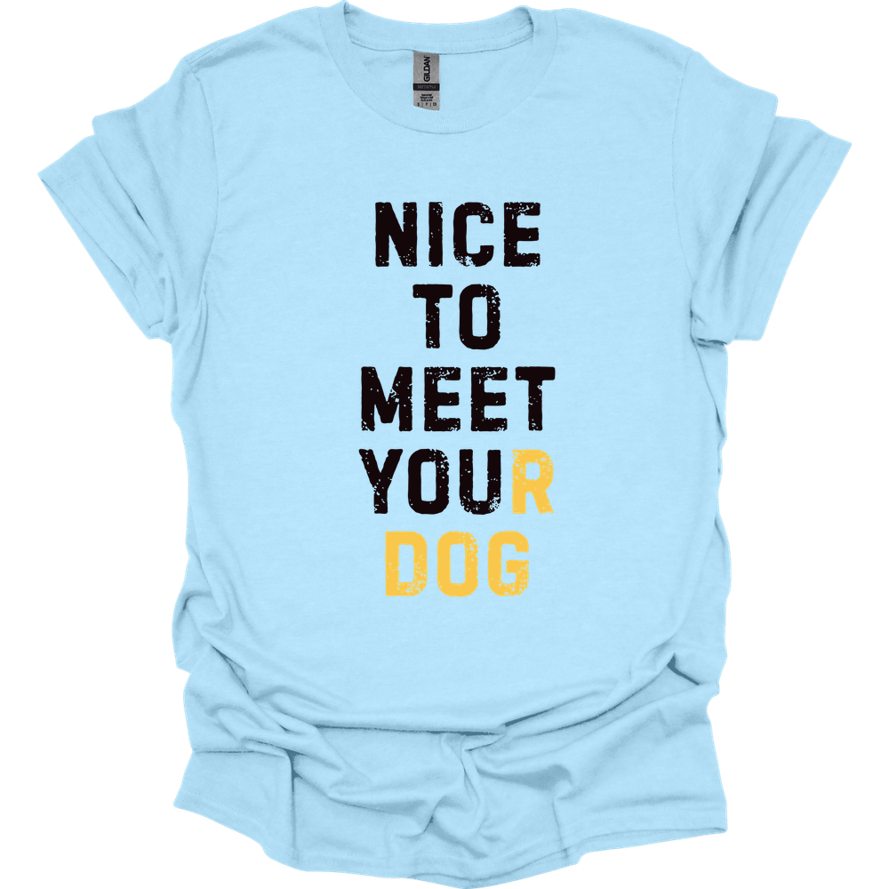 Nice To Meet You T-Shirt - Light Blue - light blue-1746413423896