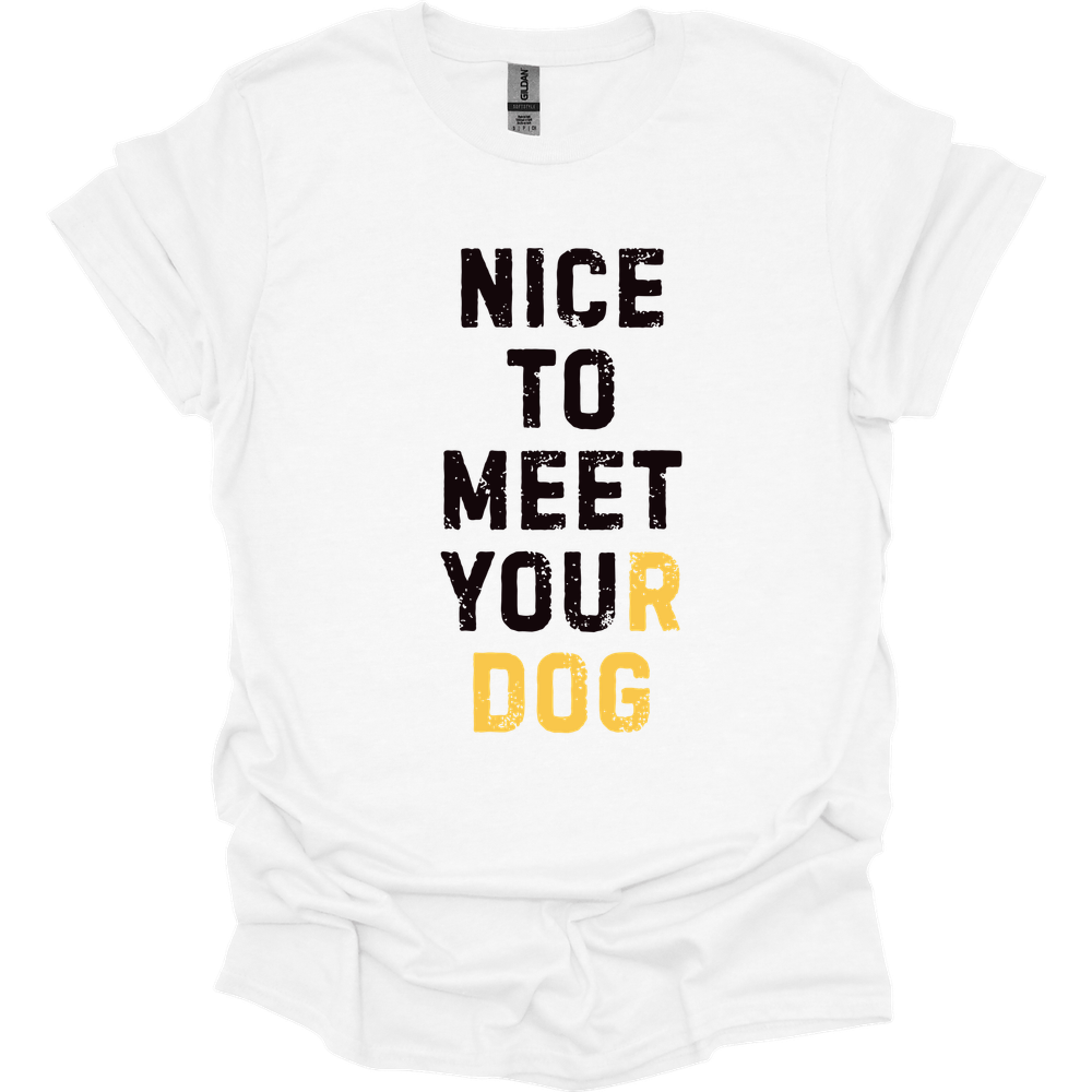 Nice To Meet You T-Shirt - White - white-1746413402619
