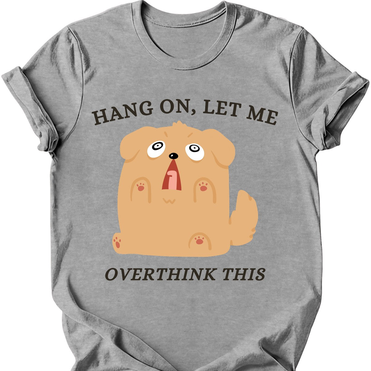 Overthink This T-Shirt - Sport Grey