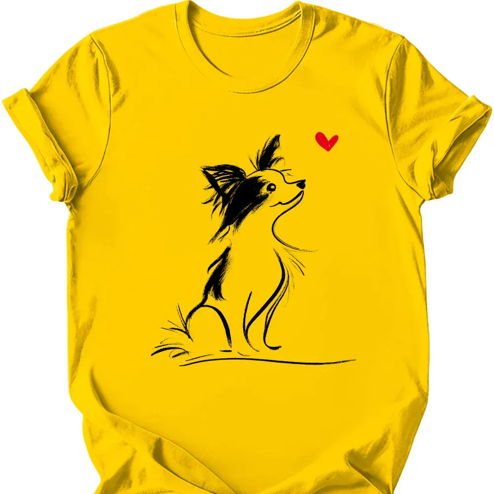 Papillon sketch tee daisy