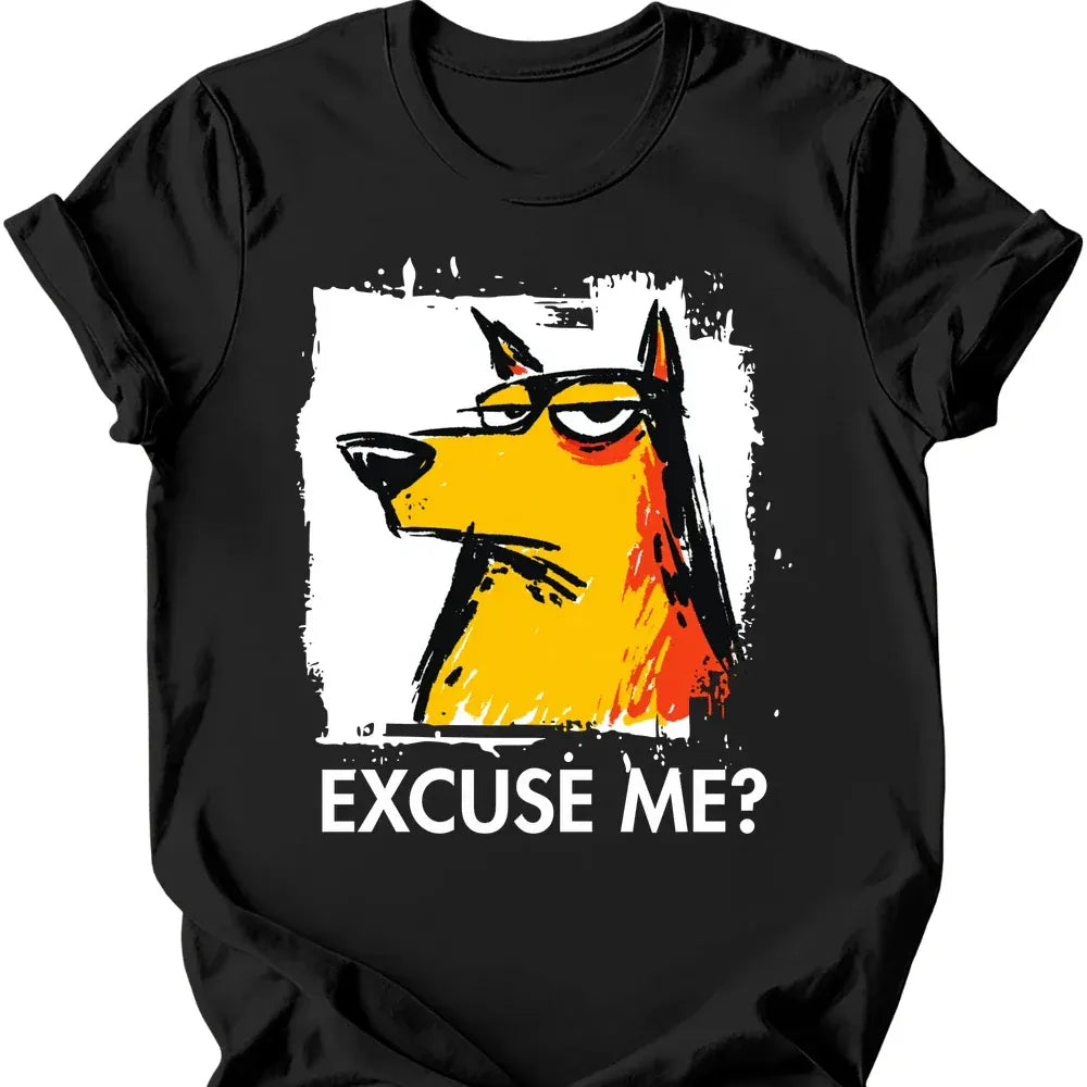 Peruvian excuse me tee black