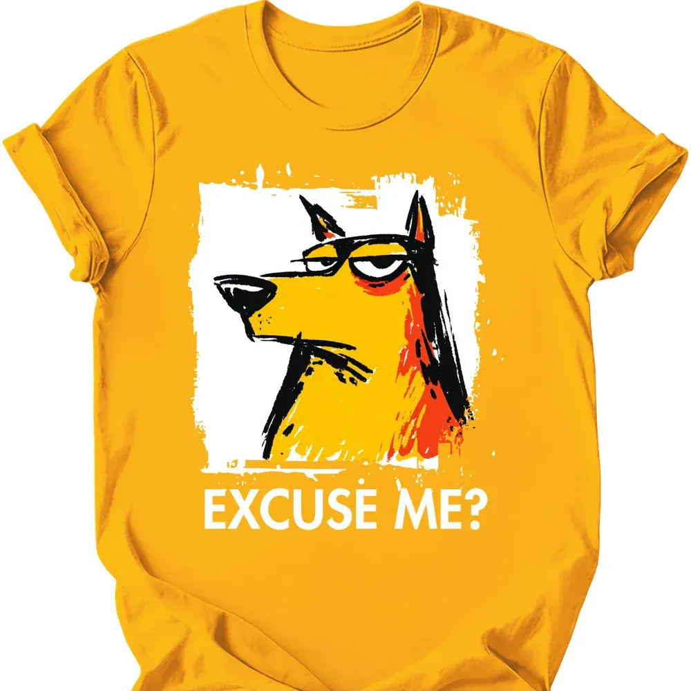 Peruvian excuse me tee gold