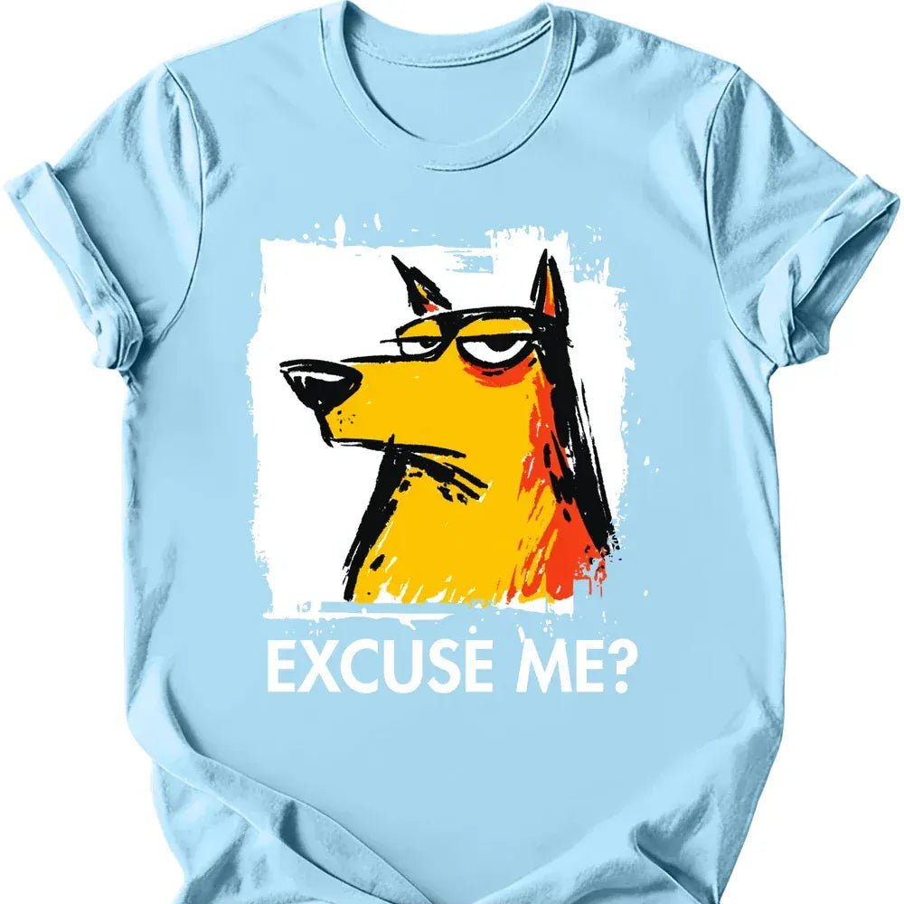 Peruvian excuse me tee light blue