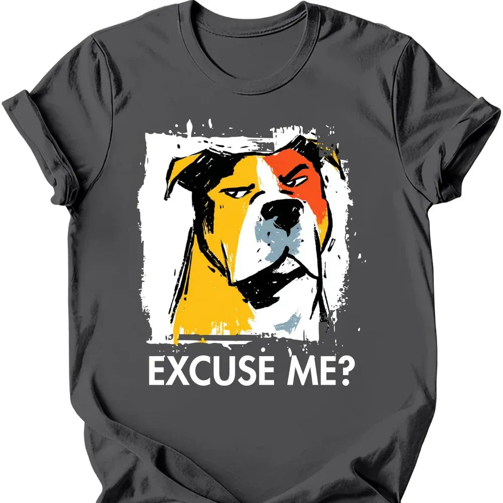 Pitbull excuse me tee charcoal