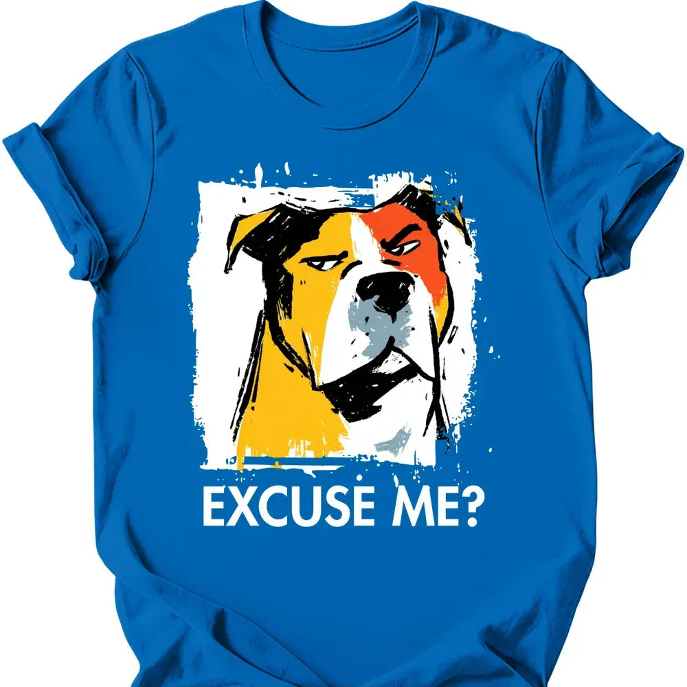 Pitbull excuse me tee royal