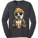 Pitbull - Hipster Dog Long Sleeve