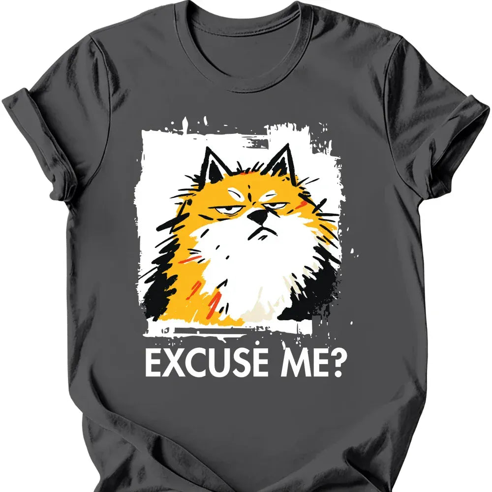Pomeranian excuse me tee charcoal