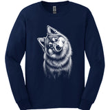Pomsky - Tilted Dog Long Sleeve